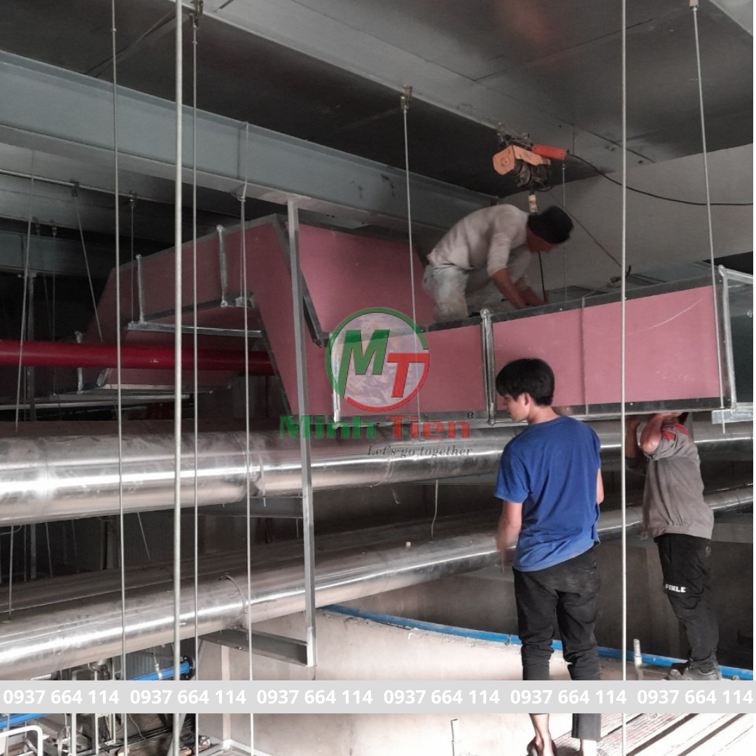 Sản xuất, cung cấp, thi công, lắp đặt ống gió chống cháy Minh Tiến