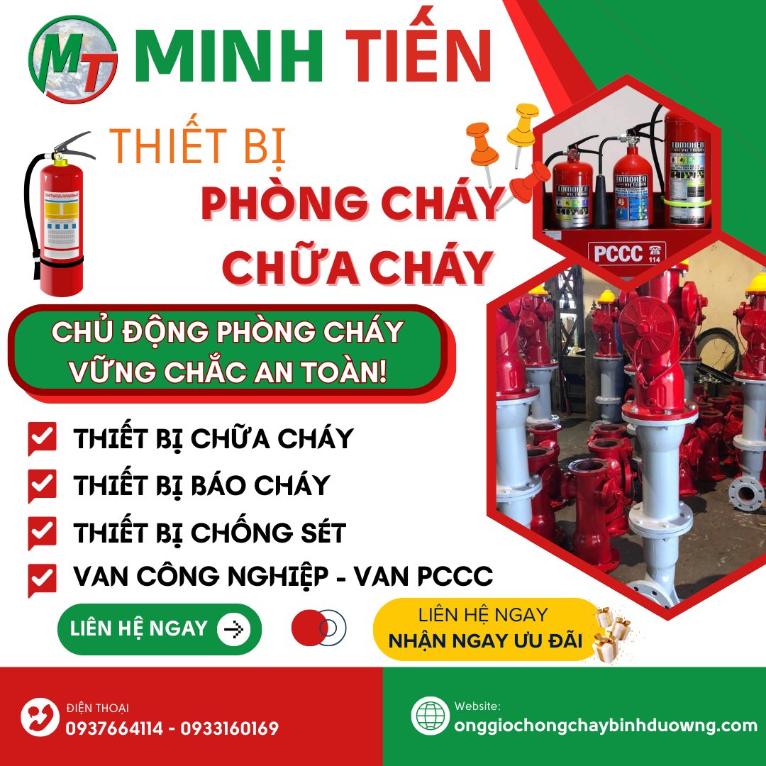 Mua vật tư PCCC giá tốt tại Minh Tiến