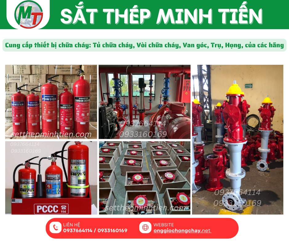 Mua vật tư PCCC ở đâu ? Minh Tiến chuyên cung cấp và phân phối các thiết bị chữa cháy