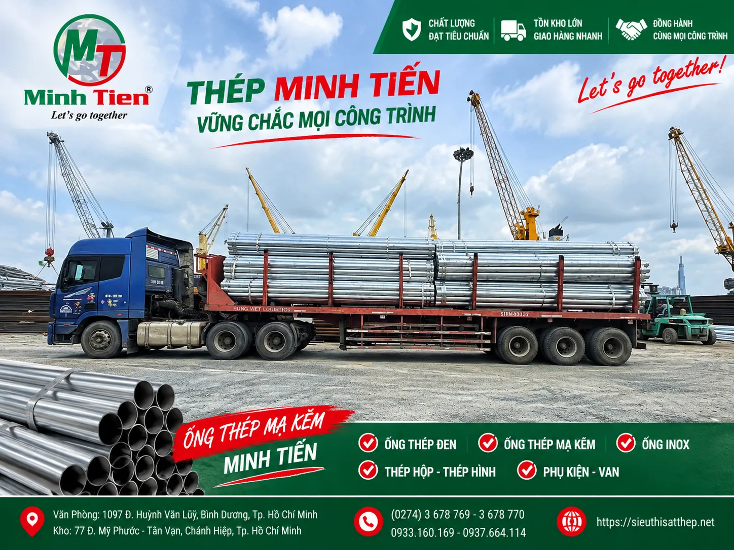 Ống thép mạ kẽm nhúng nóng: Đặc điểm, quy trình sản xuất và ứng dụng