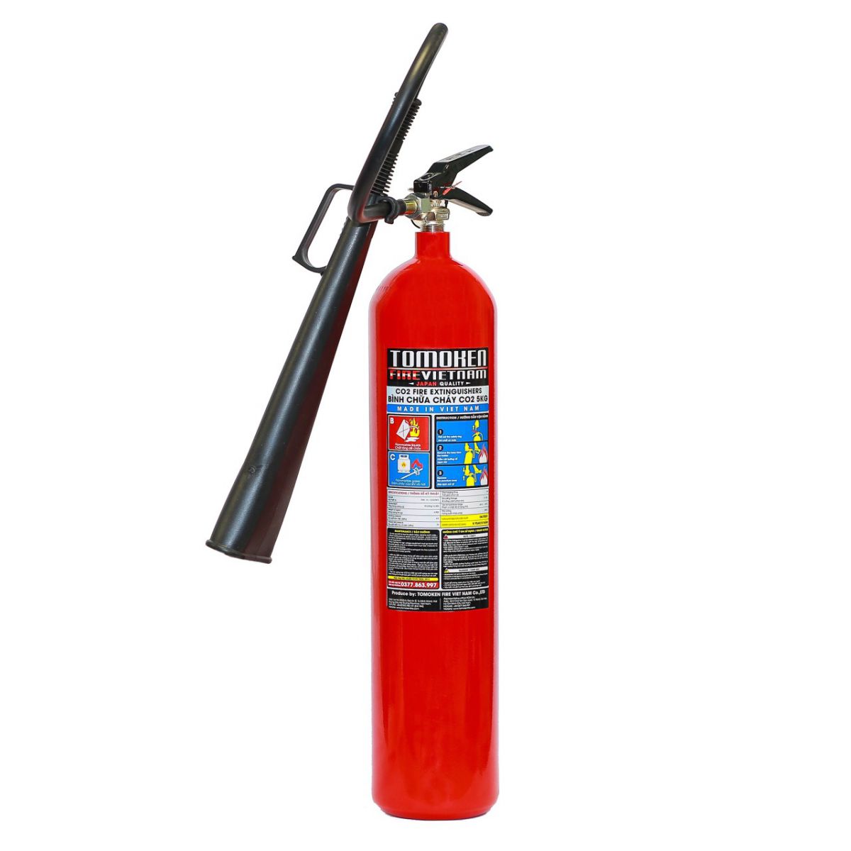 Bình chữa cháy Tomoken khí CO2 Bình chữa cháy Tomoken khí CO2